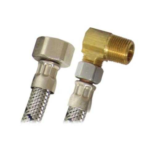 ALIMENTADOR PARA LAVAVAJILLA 1/2 X 3/8 X 150 CM Y CODO